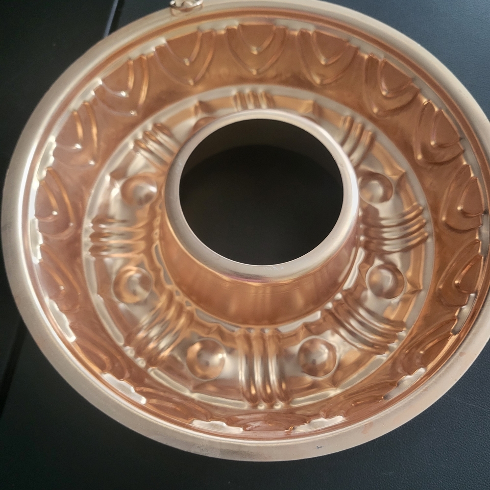 Vintage Copper Mold - Ring Shaped - 3 1/2 cups - Jello  / Ice / Cake / Aspic